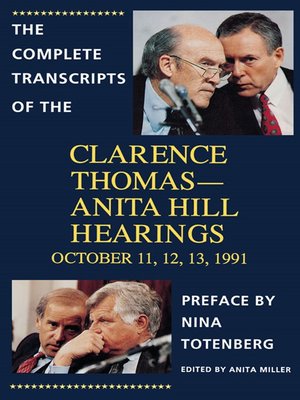 cover image of The Complete Transcripts of the Clarence Thomas--Anita Hill Hearings